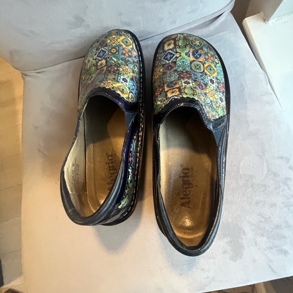 Alegria Black Mules Comfortable Slip-On Clogs unique design, fiesta - Picture 4 of 10